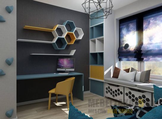Ультрасовременный комплект дизайнерской мебели в комнату подростка