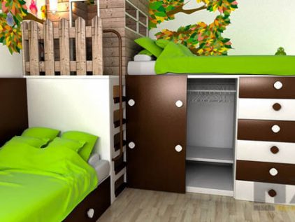 Кровать-подиум своими руками: отличное решение для детской комнаты | Как выбрать мебель