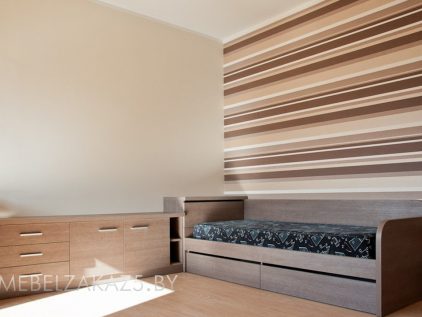 Комплект ультрасовременной мебели в комнату подростка цвета венге