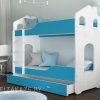 Двухъярусная кровать в детскую с дизайном в виде домика