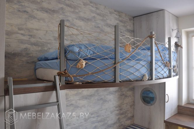 Двухъярусная кровать корабль